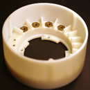 plastic prototype with inserts